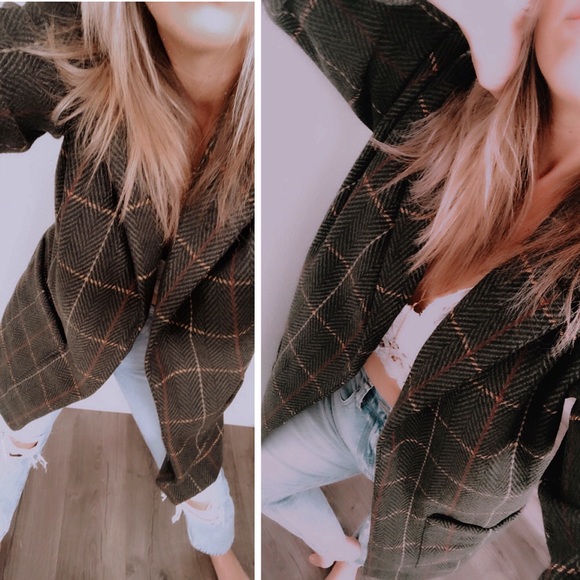 ✨Oversized PLAID blazer GREEN ✨ - Picture 5 of 8